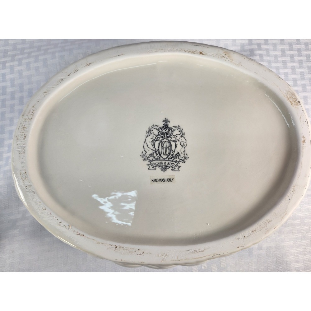 Vintage Kaldun and Bogle Pheasant Soup Tureen w/ Lid & Ladle Birds Thanksgiving - Picture 7 of 10